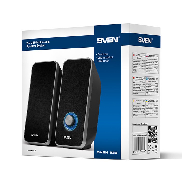  Sven 325 Black (2.0, 2x3W, USB)
